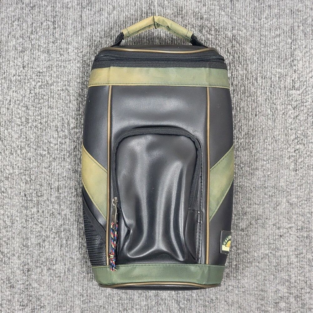 California Innovations Mini Golf Bag Black Green Insulated Bottle Carrier